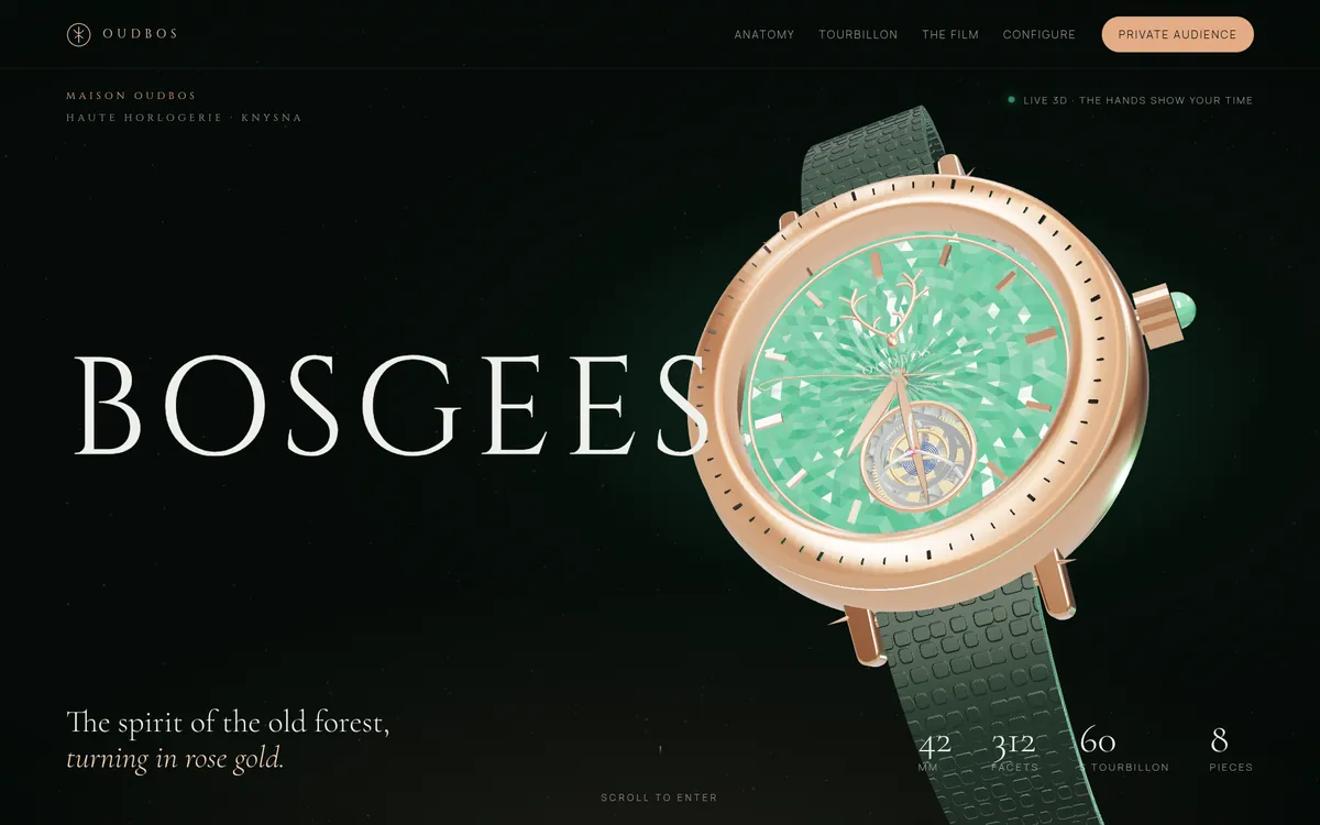 Oudbos watchmaker site